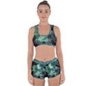 Northern lights in the forest Racerback Boyleg Bikini Set View1