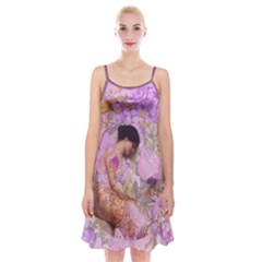 Violets For The Birds  Spaghetti Strap Velvet Dress