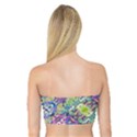 Colorful Modern Floral Print Bandeau Top View2