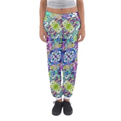 Colorful Modern Floral Print Women s Jogger Sweatpants by dflcprints