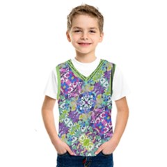 Colorful Modern Floral Print Kids  Sportswear by dflcprints