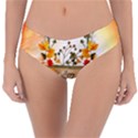 Happy Thanksgiving With Pumpkin Reversible Classic Bikini Bottoms View3