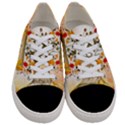 Happy Thanksgiving With Pumpkin Women s Low Top Canvas Sneakers View1