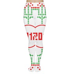 Snowflake Graphics Date Year Women s Tights by Celenk