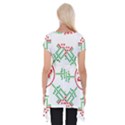 Snowflake Graphics Date Year Short Sleeve Side Drop Tunic View2