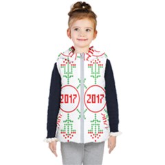 Snowflake Graphics Date Year Kid s Puffer Vest