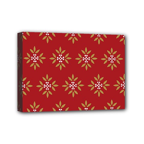 Pattern Background Holiday Mini Canvas 7  X 5 