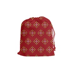 Pattern Background Holiday Drawstring Pouches (medium) 