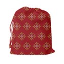 Pattern Background Holiday Drawstring Pouches (XXL) View2