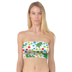 Pattern Circle Multi Color Bandeau Top by Celenk