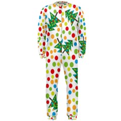 Pattern Circle Multi Color Onepiece Jumpsuit (men)  by Celenk