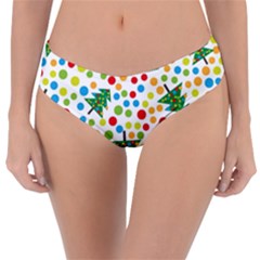 Pattern Circle Multi Color Reversible Classic Bikini Bottoms by Celenk