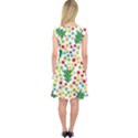 Pattern Circle Multi Color Capsleeve Midi Dress View2