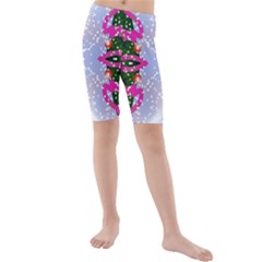 Seamless Tileable Pattern Design Kids  Mid Length Swim Shorts by Celenk