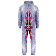 Seamless Tileable Pattern Design Hooded Jumpsuit (men)  by Celenk