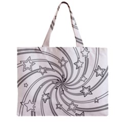 Star Christmas Pattern Texture Zipper Mini Tote Bag by Celenk