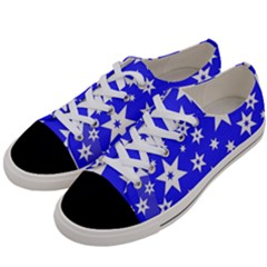 Star Background Pattern Advent Women s Low Top Canvas Sneakers by Celenk