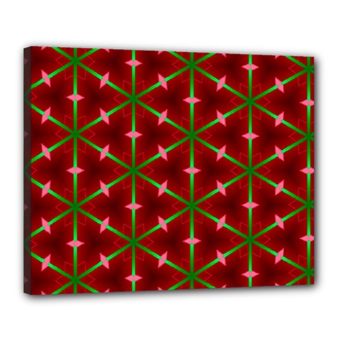 Textured Background Christmas Pattern Canvas 20  X 16  by Celenk