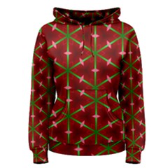 Textured Background Christmas Pattern Women s Pullover Hoodie by Celenk