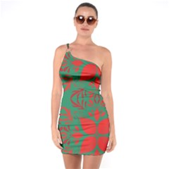 Christmas Background One Soulder Bodycon Dress by Celenk