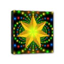 Christmas Star Fractal Symmetry Mini Canvas 4  x 4  View1