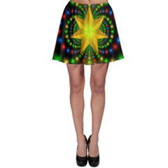 Christmas Star Fractal Symmetry Skater Skirt