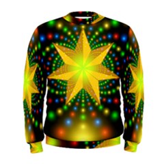 Christmas Star Fractal Symmetry Men s Sweatshirt by Celenk