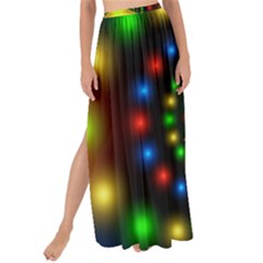 Christmas Star Fractal Symmetry Maxi Chiffon Tie-up Sarong by Celenk