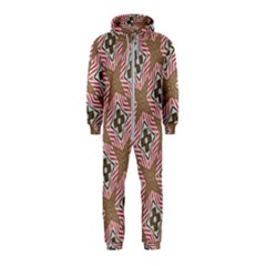 Pattern Texture Moroccan Print Hooded Jumpsuit (kids) by Celenk