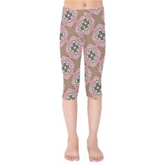 Pattern Texture Moroccan Print Kids  Capri Leggings  by Celenk