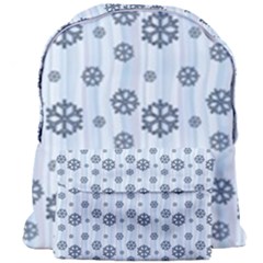 Snowflakes Winter Christmas Card Giant Full Print Backpack by Celenk