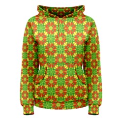 Pattern Texture Christmas Colors Women s Pullover Hoodie by Celenk