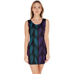 Background Weave Plait Blue Purple Bodycon Dress by Celenk