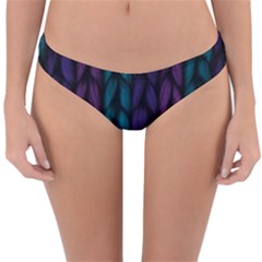 Background Weave Plait Blue Purple Reversible Hipster Bikini Bottoms by Celenk