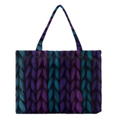 Background Weave Plait Blue Purple Medium Tote Bag by Celenk