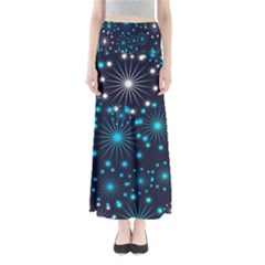 Wallpaper Background Abstract Full Length Maxi Skirt by Celenk