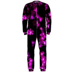 Abstract Background Purple Bright Onepiece Jumpsuit (men)  by Celenk