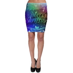 Christmas Greeting Card Frame Bodycon Skirt by Celenk