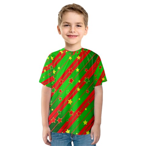 Star Sky Graphic Night Background Kids  Sport Mesh Tee by Celenk