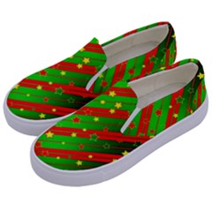 Star Sky Graphic Night Background Kids  Canvas Slip Ons by Celenk