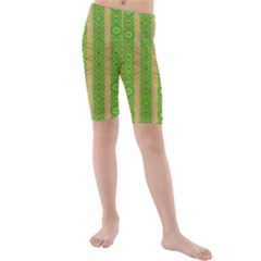 Seamless Tileable Pattern Design Kids  Mid Length Swim Shorts by Celenk