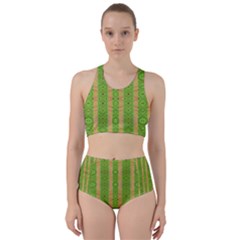 Seamless Tileable Pattern Design Racer Back Bikini Set by Celenk