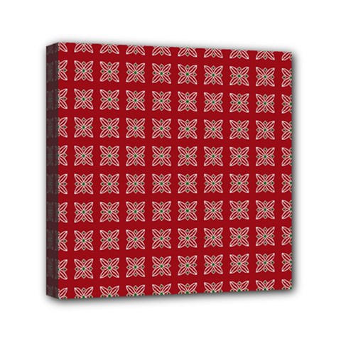 Christmas Paper Wrapping Paper Mini Canvas 6  X 6  by Celenk