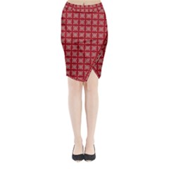 Christmas Paper Wrapping Paper Midi Wrap Pencil Skirt by Celenk