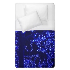 Lights Blue Tree Night Glow Duvet Cover (single Size) by Celenk