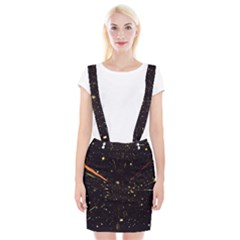 Star Sky Graphic Night Background Braces Suspender Skirt by Celenk