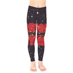 Star Sky Graphic Night Background Kids  Legging by Celenk