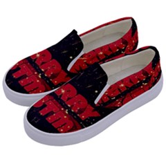 Star Sky Graphic Night Background Kids  Canvas Slip Ons by Celenk