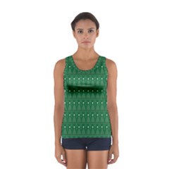 Christmas Tree Pattern Design Sport Tank Top  by Celenk