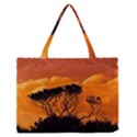 Trees Branches Sunset Sky Clouds Zipper Medium Tote Bag View1